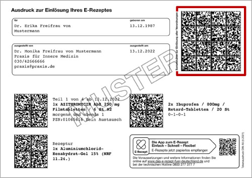 E-Rezept-Muster