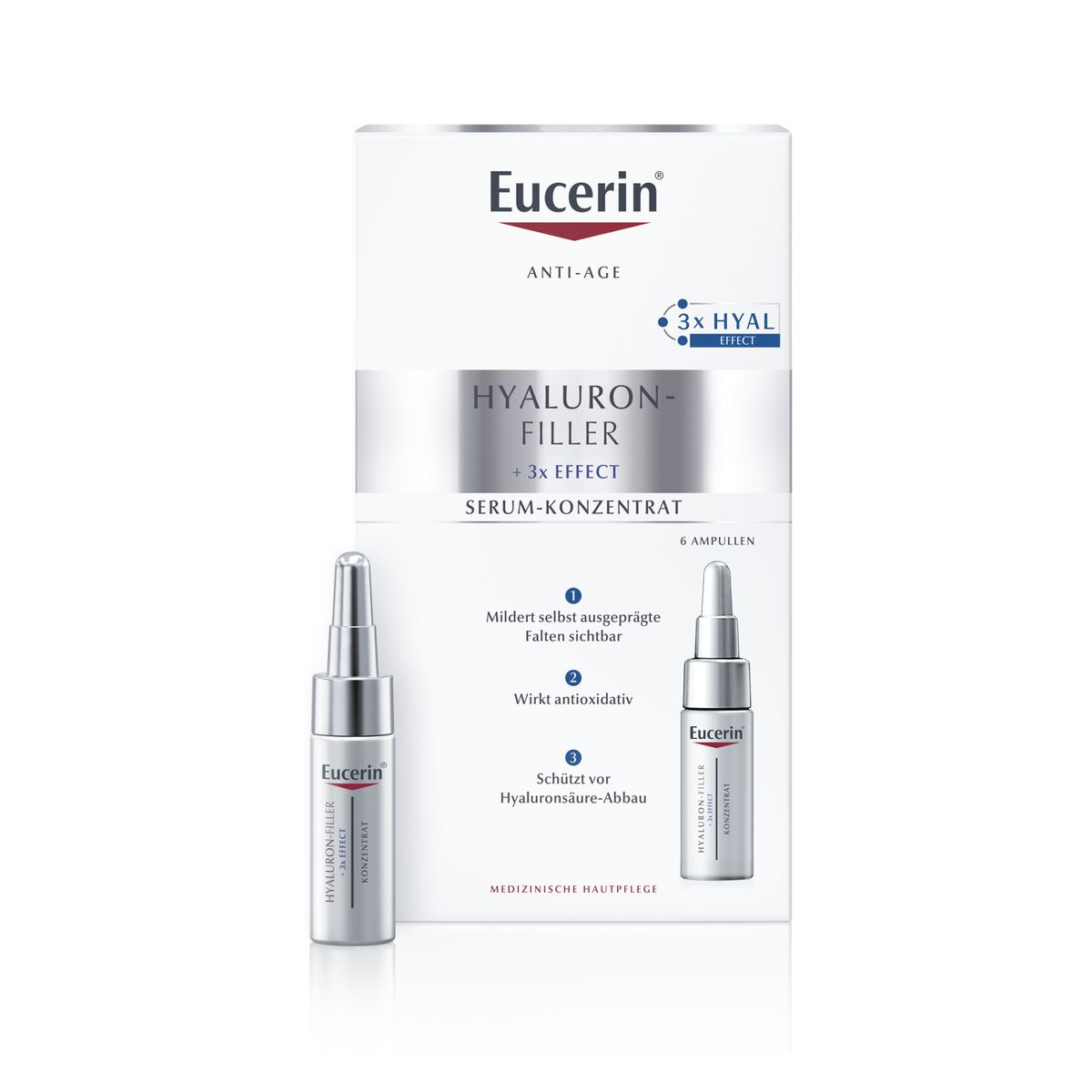 EUCERIN Anti-Age Hyaluron-Filler Serum-Konz.Amp.