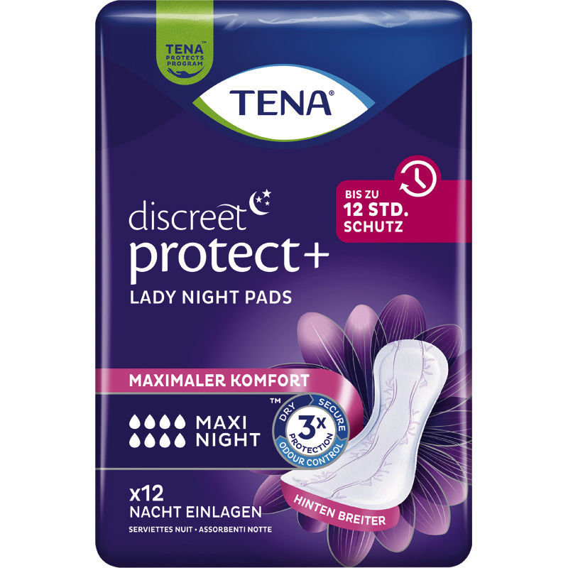 TENA LADY Discreet Inkontinenz Einlagen maxi night