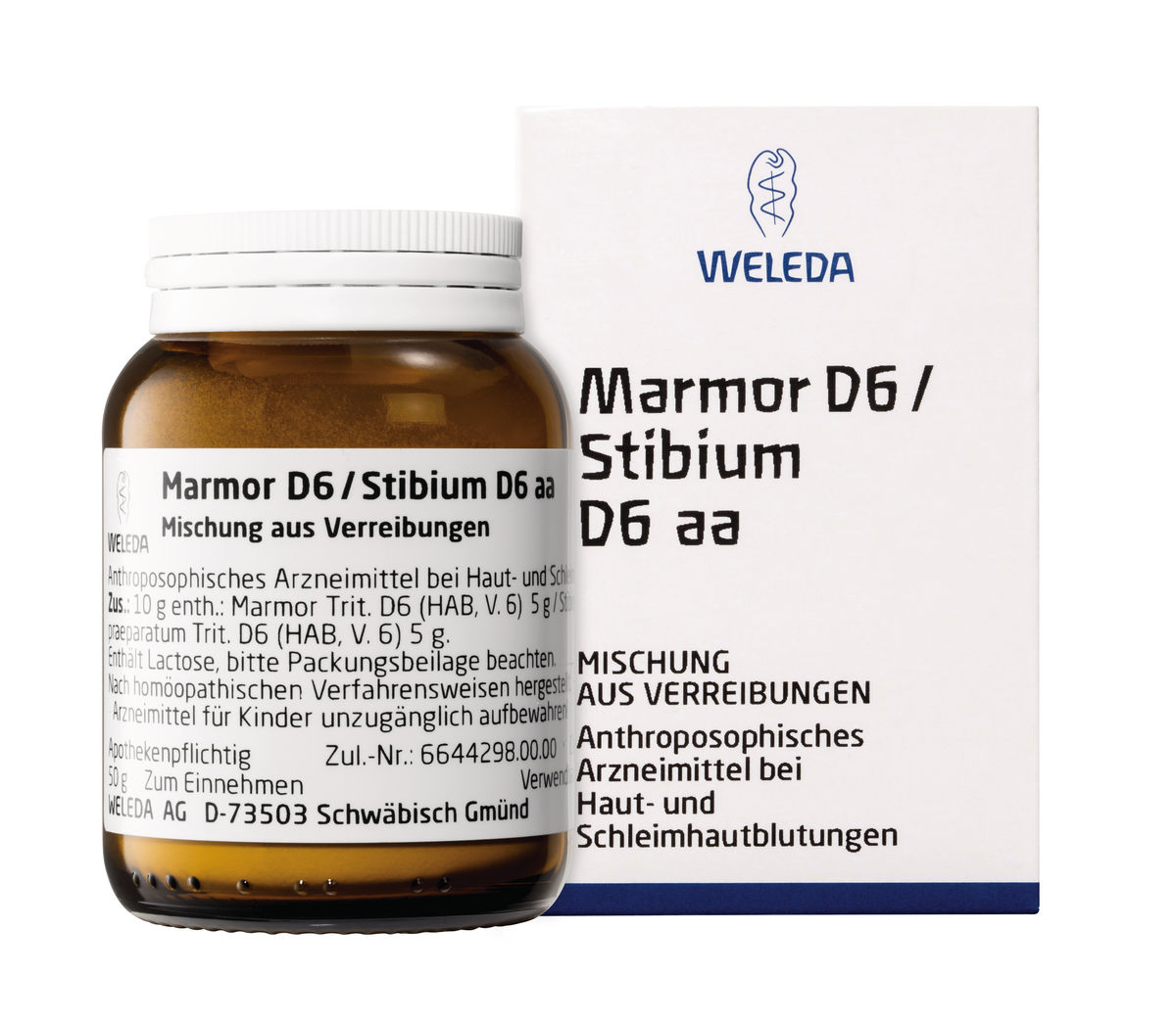 MARMOR D 6/Stibium D 6 aa Trituration