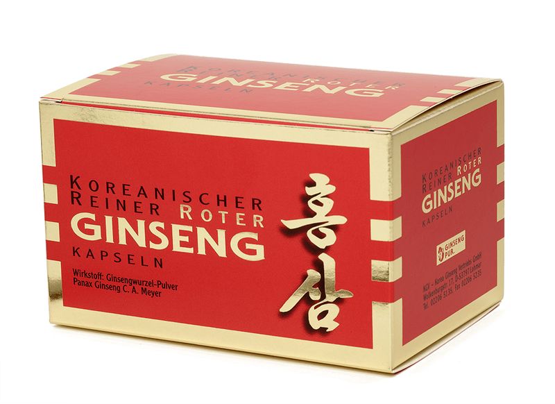 KOREANISCHER Reiner Roter Ginseng 300 mg Kapseln