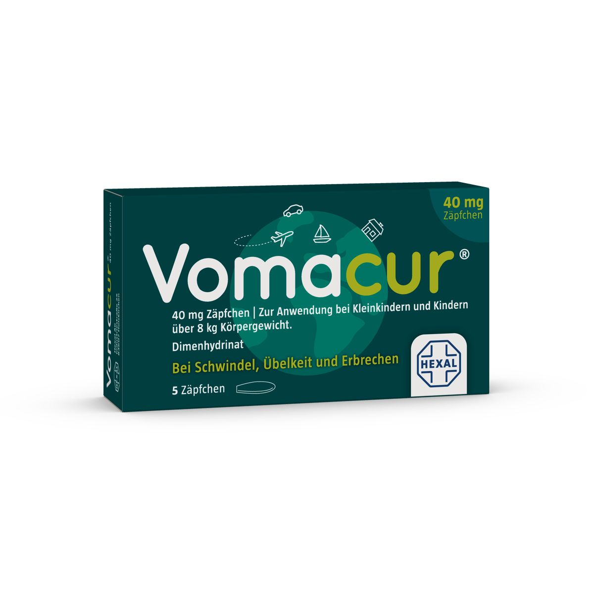 VOMACUR 40 Suppositorien