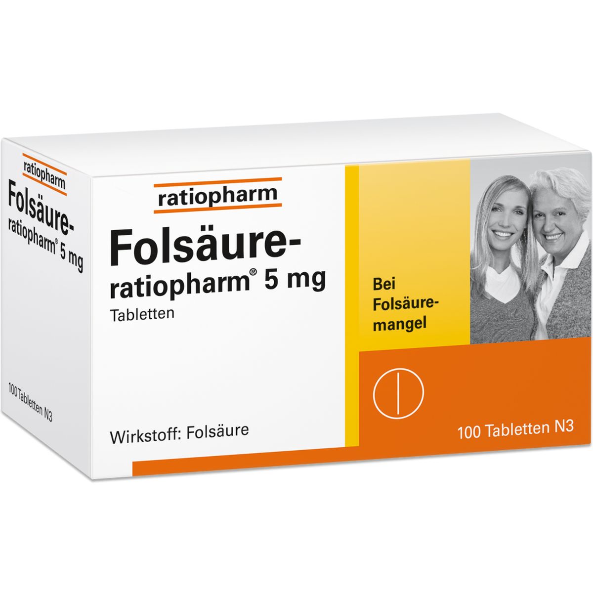 FOLSURE-RATIOPHARM 5 mg Tabletten