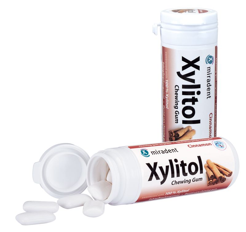 MIRADENT Xylitol Chewing Gum Zimt