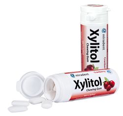 MIRADENT Xylitol Chewing Gum Cranberry