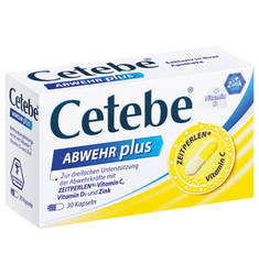 CETEBE ABWEHR plus Vitamin C+Vitamin D3+Zink Kaps.