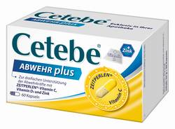 CETEBE ABWEHR plus Vitamin C+Vitamin D3+Zink Kaps.