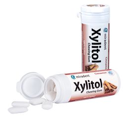 MIRADENT Xylitol Chewing Gum Zimt