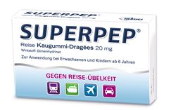 SUPERPEP Reise Kaugummi Dragees 20 mg