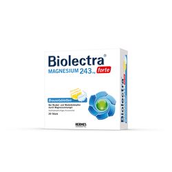 BIOLECTRA Magnesium 243 mg forte Zitrone Br.-Tabl.