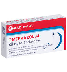 OMEPRAZOL AL 20 mg b.Sodbr.magensaftres.Tabletten