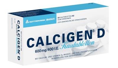 CALCIGEN D 600 mg/400 I.E. Kautabletten