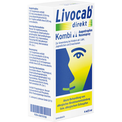 LIVOCAB direkt Kombi 4 ml Augentr.+5 ml Nasenspray