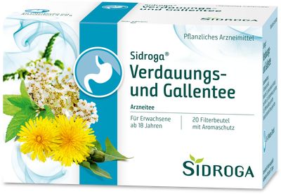 SIDROGA Verdauungs- und Gallentee Filterbeutel