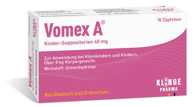 VOMEX A Kinder-Suppositorien 40 mg