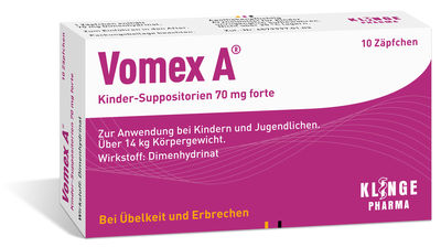 VOMEX A Kinder-Suppositorien 70 mg forte