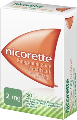 NICORETTE Kaugummi 2 mg freshfruit