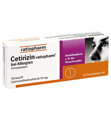 CETIRIZIN-ratiopharm bei Allergien 10 mg Filmtabl.