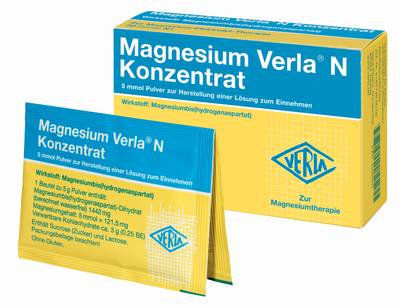 MAGNESIUM VERLA N Konzentrat Plv.z.H.e.L.z.Einn.