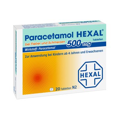 PARACETAMOL 500 mg HEXAL b.Fieber u.Schmerzen Tab.