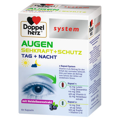 DOPPELHERZ Augen Sehkraft+Schutz system Kapseln