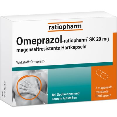 OMEPRAZOL-ratiopharm SK 20 mg magensaftr.Hartkaps.