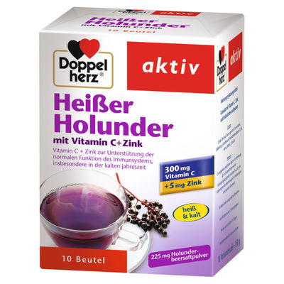 DOPPELHERZ heier Holunder m.Vit.C+Zink Granulat