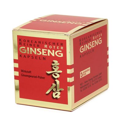 KOREANISCHER Reiner Roter Ginseng 300 mg Kapseln